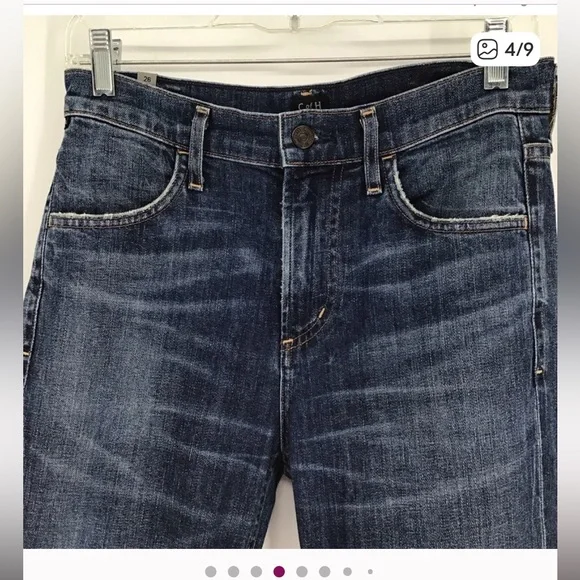 Citizens of Humanity Women’s Drew Fray Crop Flare Jeans Size 26 - Picture 4 of 4